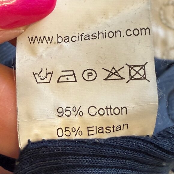 Baci Tank Top, Women's Size Large, Blue, Sleeveless - Picture 9 of 9